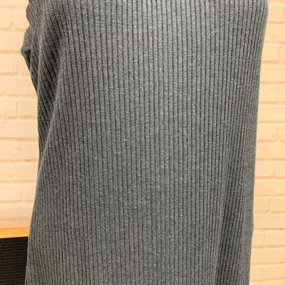Madewell Ribbed Tank Stretch Gray Dress Large - Picture 3 of 8